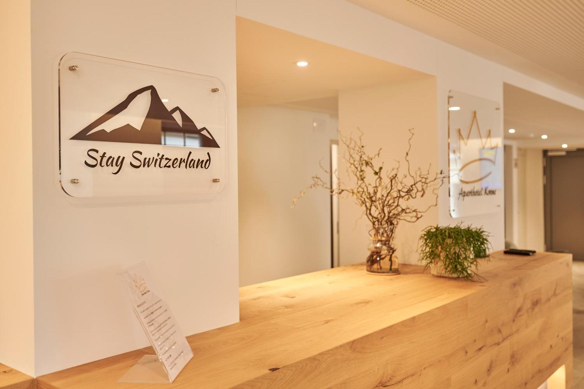 Aparthotel Krone - Self Check-In Unterseen ภายนอก รูปภาพ
