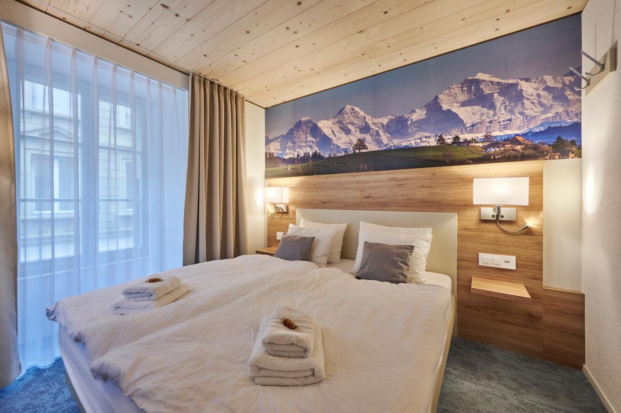 Aparthotel Krone - Self Check-In Unterseen ภายนอก รูปภาพ